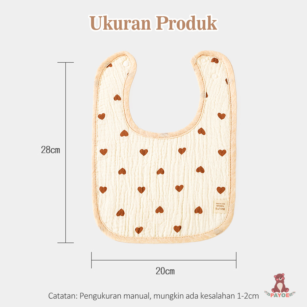 Rk Payoe Slabber Bayi Korea Bib Bayi Celemek Makan Bayi Air Liur Bahan Katun U Shape