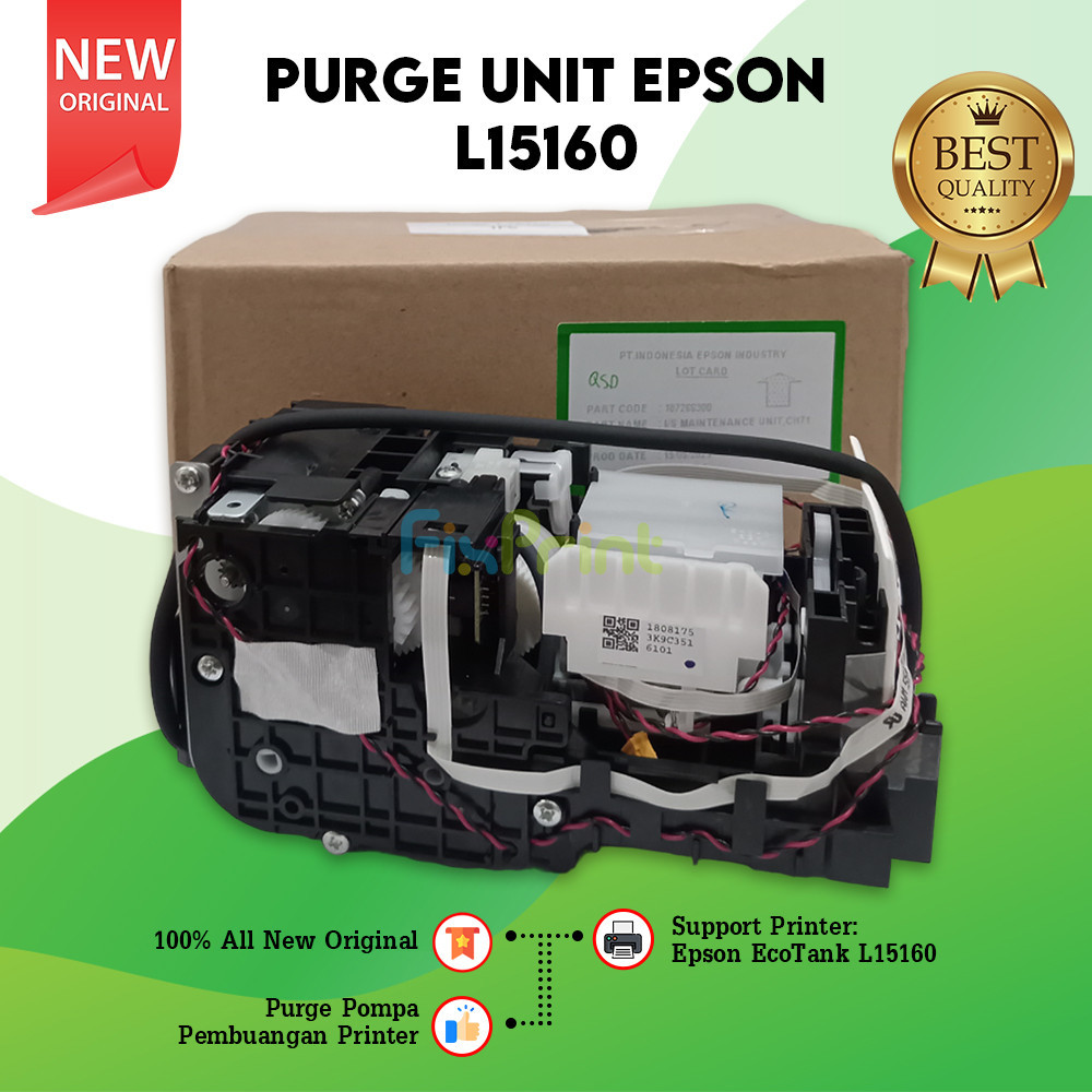 Purge L15160 Pompa Epson Printer Unit Pembuangan EcoTank Printer L15160 Pump Assembly Cleaning kit I