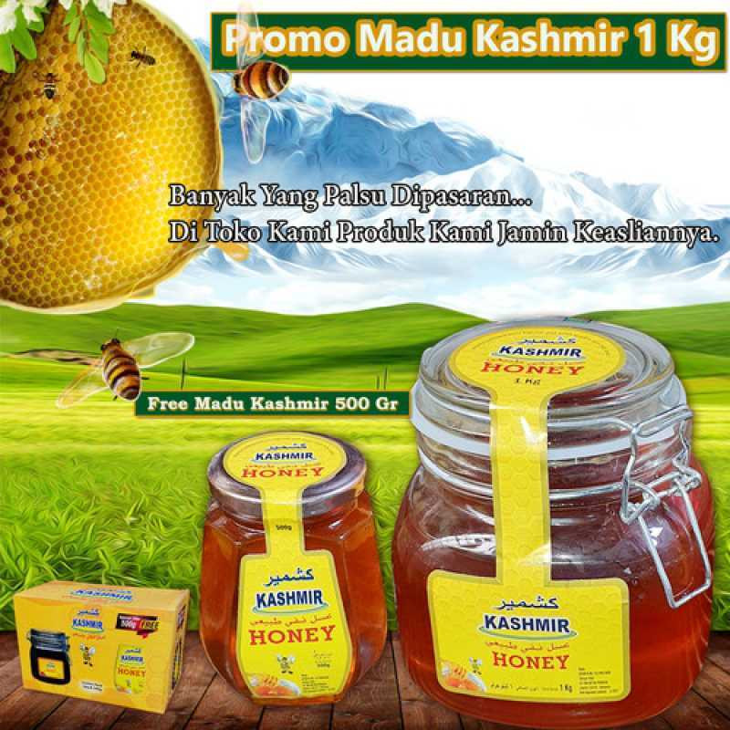 

Paket Promo Madu Kashmir 1kg Free 500gr Combo Pack Pure Natural Honey Khasmir kemasan Botol Kaca Lebih Bagus dari Madu Alshifa