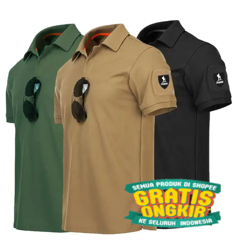 Impor Quality Kaos Tactical Baju Polo Tactical Import Pria / Kaos polo Tactical Military import / Ka