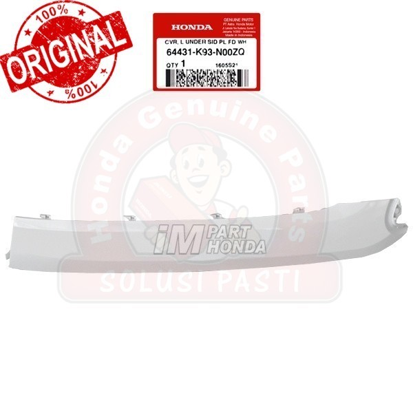 Original  Cover Dek Lantai Kiri Scoopy eSP LED K93 Stylish Putih Mutiara 64431-K93-N00ZQ 64431K93N00