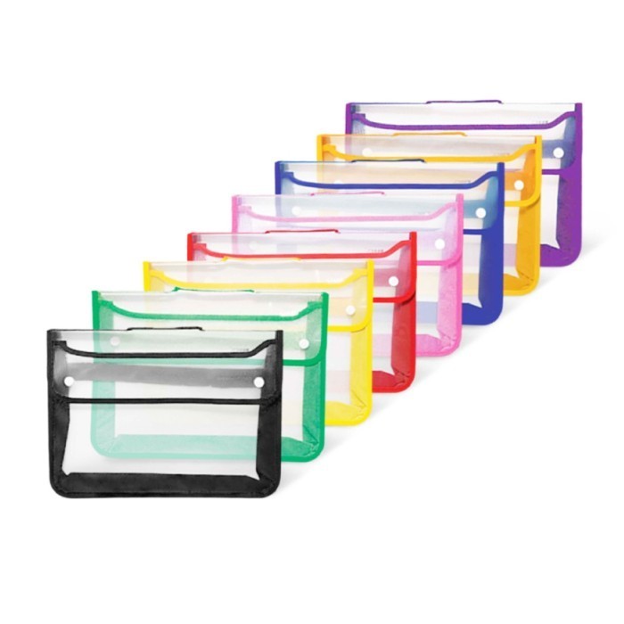 

Map Sekolah/Kerja Zipper Bag Pocket Map Tas Tenteng Kancing Big 7010 Map Jaring Kancing