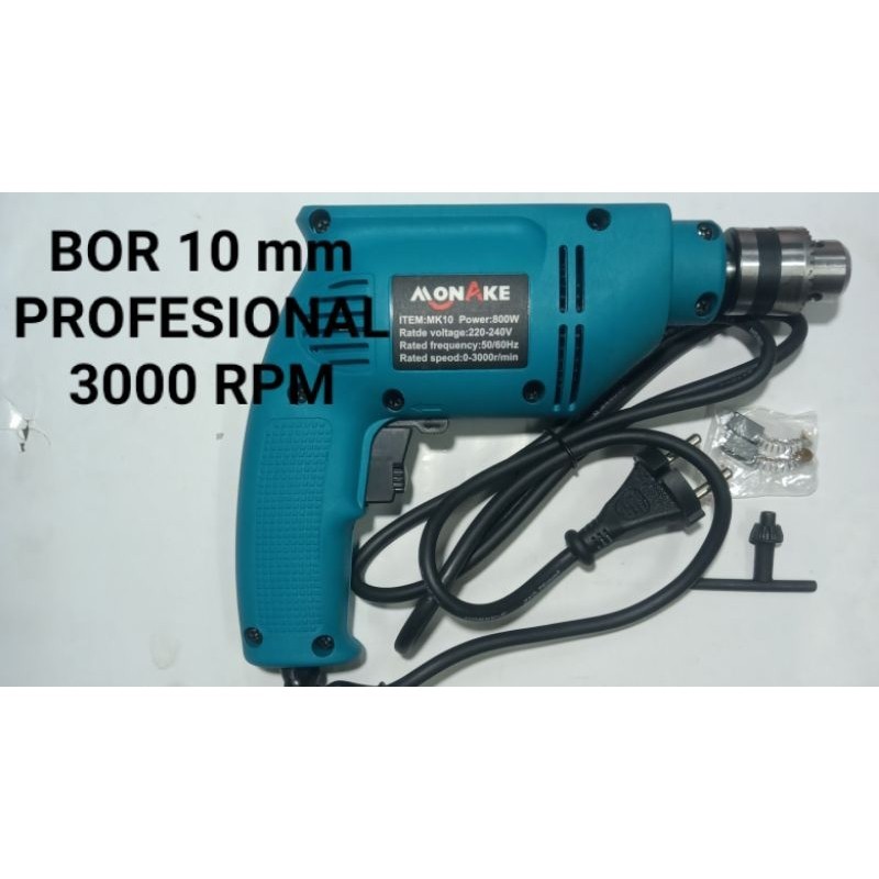 BOR 10 mm 3000 RPM 220 V