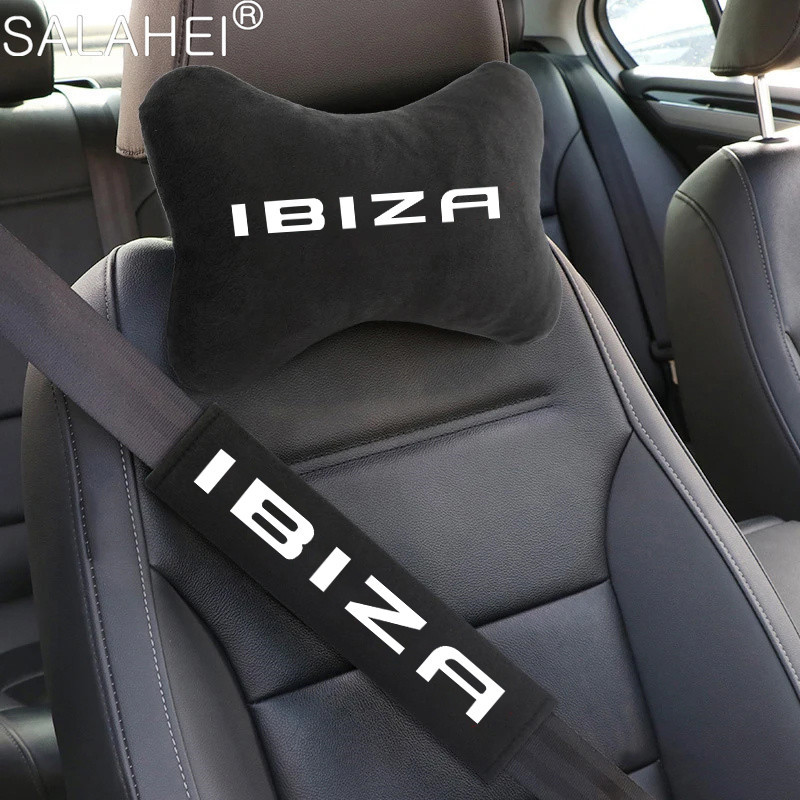 

Car Seat Belt Protect Shoulder Pads Cervical Spine Headrest Neck Pillow For Seat Ibiza 6F 6L 6J MK3 6K IV MK4 ST Accessories