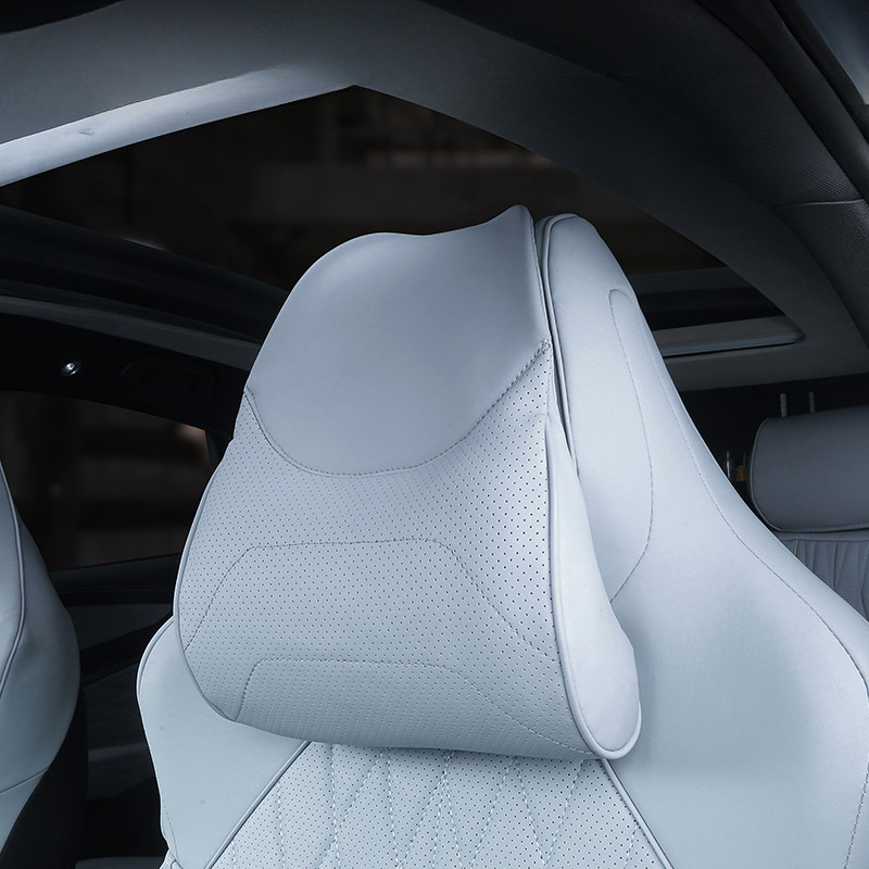 

For BYD Seal EV 2022 2023 Car Seat Neck Pillow Soft Nappa Leather Lumbar Support Car Headrest Neck Rest Cushion Car Accessories