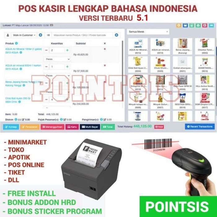 DVD Source software toko program toko aplikasi toko pos lengkap PHP - Invoice