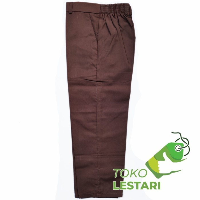 

⭐KUALITAS TERBAIK⭐ Seragam Celana SD SMP SMA SMK Panjang Karet Pramuka Cokelat Big size 34 Murah