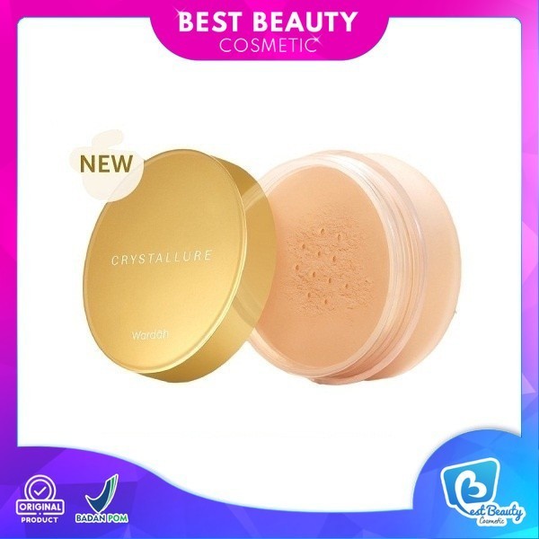 Wardah Crystallure Precious Glow Radiance Powder 18gr - (Anti-aging benefit, samarkan garis halus) -