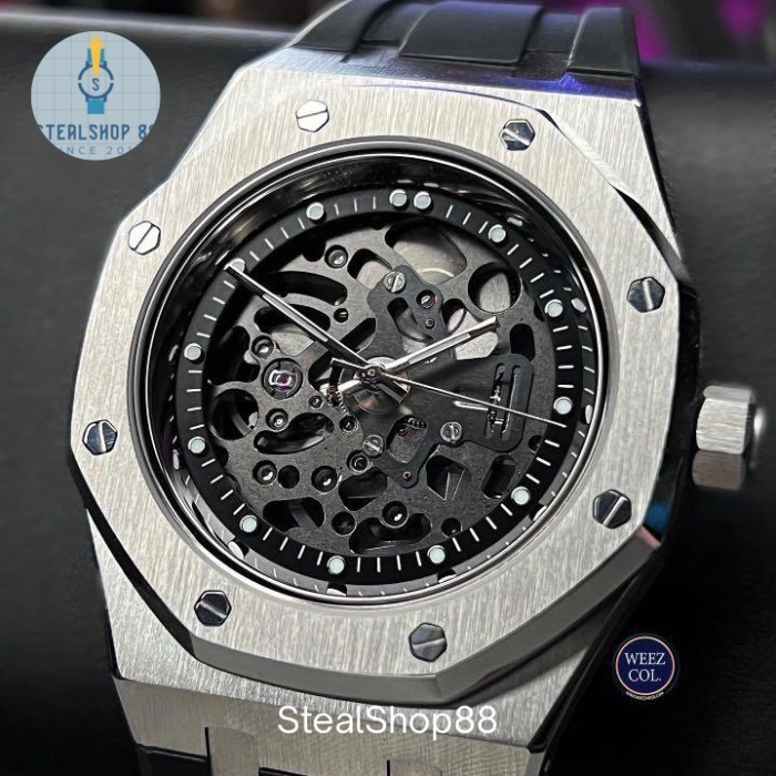 Seiko NH72 Skeleton Automatic Watch - Jam Tangan Otomatis 3 Jarum dengan Desain Transparan