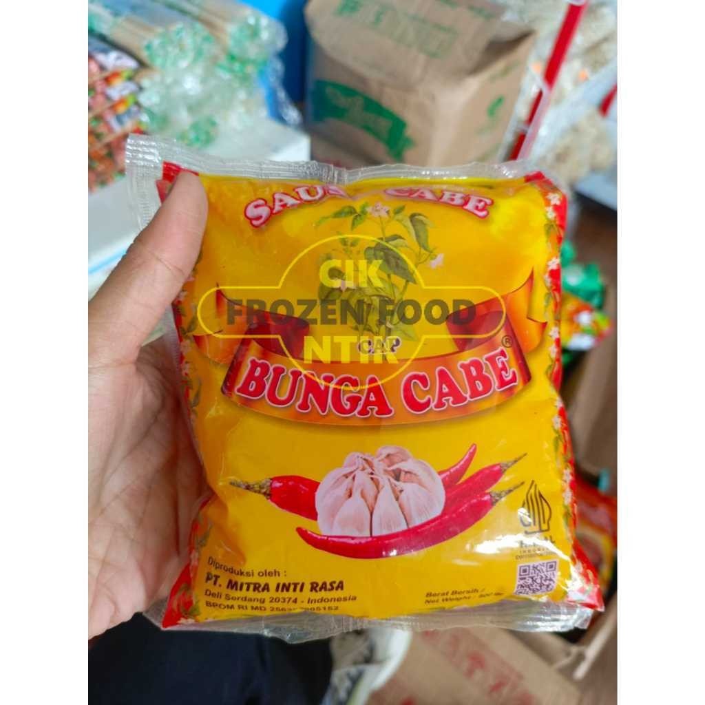 

Saos Bunga Cabe 500g Frozen food cik ntik Jambi cemilan jajanan seblak korea jepang