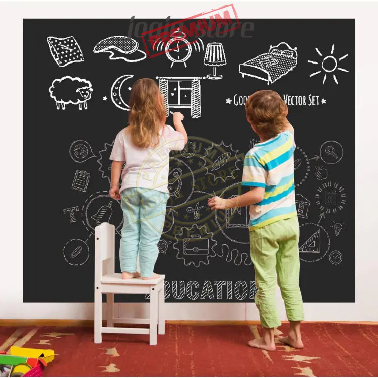 

2M Sticker Papan Tulis Kapur Blackboard Stiker Vinyl Dinding Tempel Chalkboard