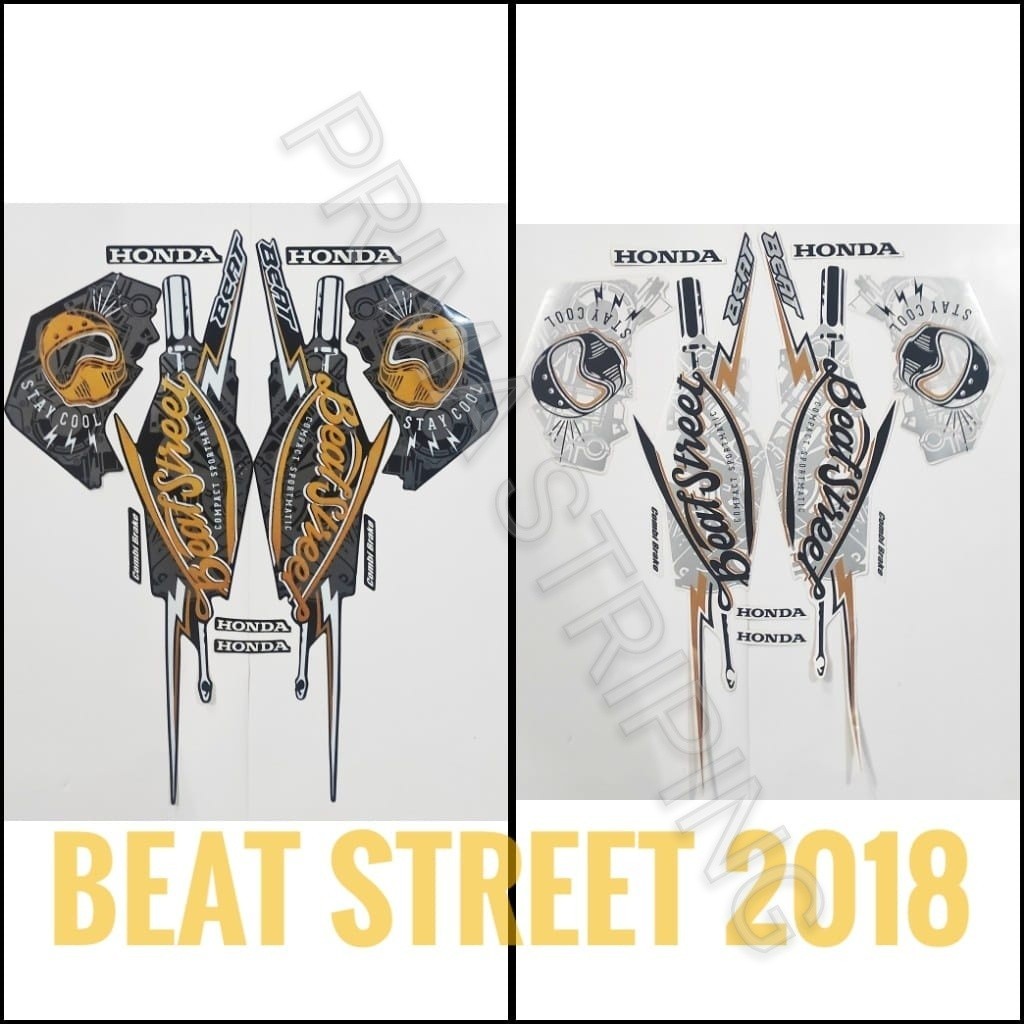 STRIPING STIKER MOTOR BEAT STREET 2018
