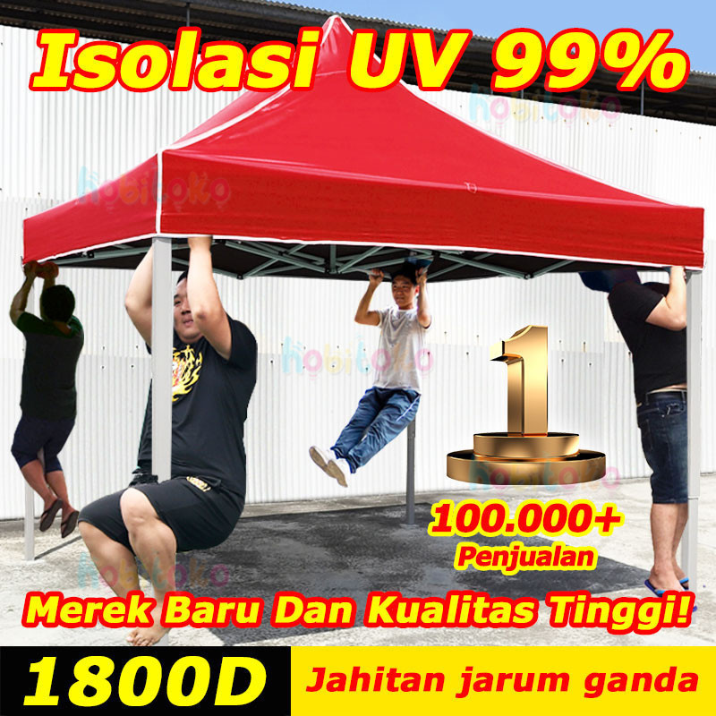 Tenda Lipat Outdoor Full Set Tenda Pasar Dinding Mika/Polos Kombinasi Dinding Tenda Lipat Tenda Pavi