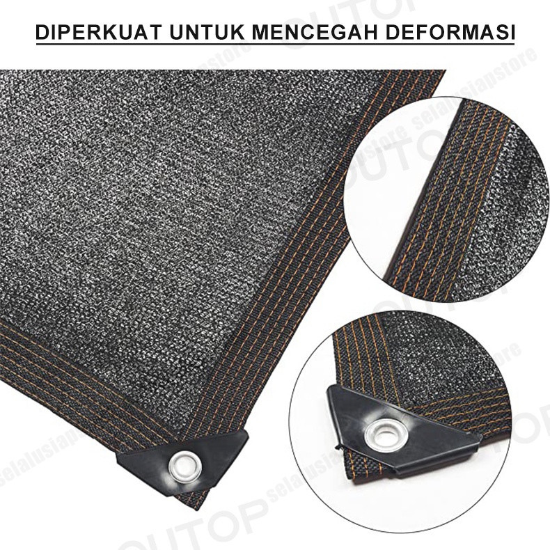 ID PARANET 85% ANTI-UV SUNSHADE NET TABIR SURYA ALUMINIUM PENAHAN PANAS MOBIL SUN SHADE NET NYLON 90