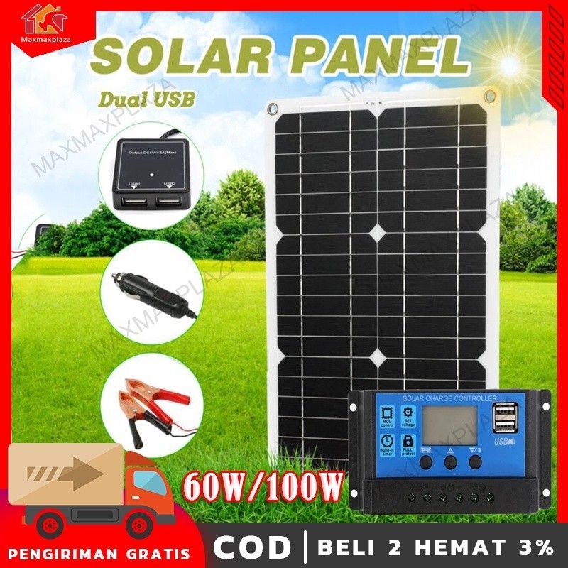 60W SOLAR PANEL Solar Charge Controller /Solar Panel / Solar Cell / Panel Surya 60wp Monocrystalline