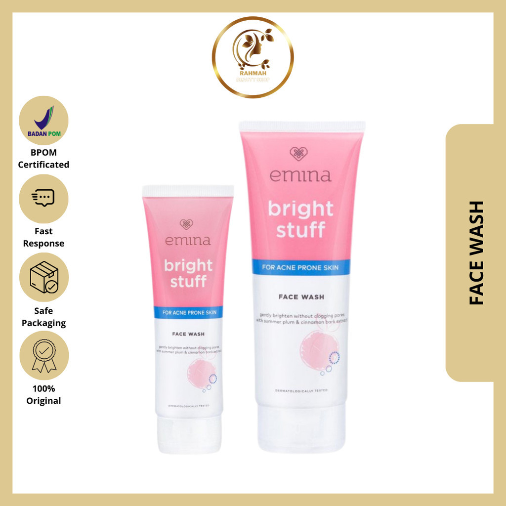 Emina Bright Stuff for Acne Prone Skin Face Wash - Sabun Cuci Muka Untuk Kulit Mudah Berjerawat