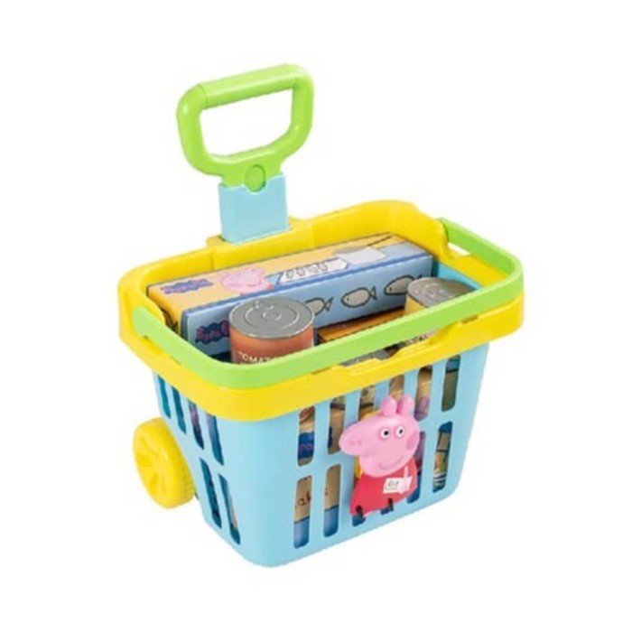 Peppa Pig Pull Along Basket Mainan Keranjang Jualan