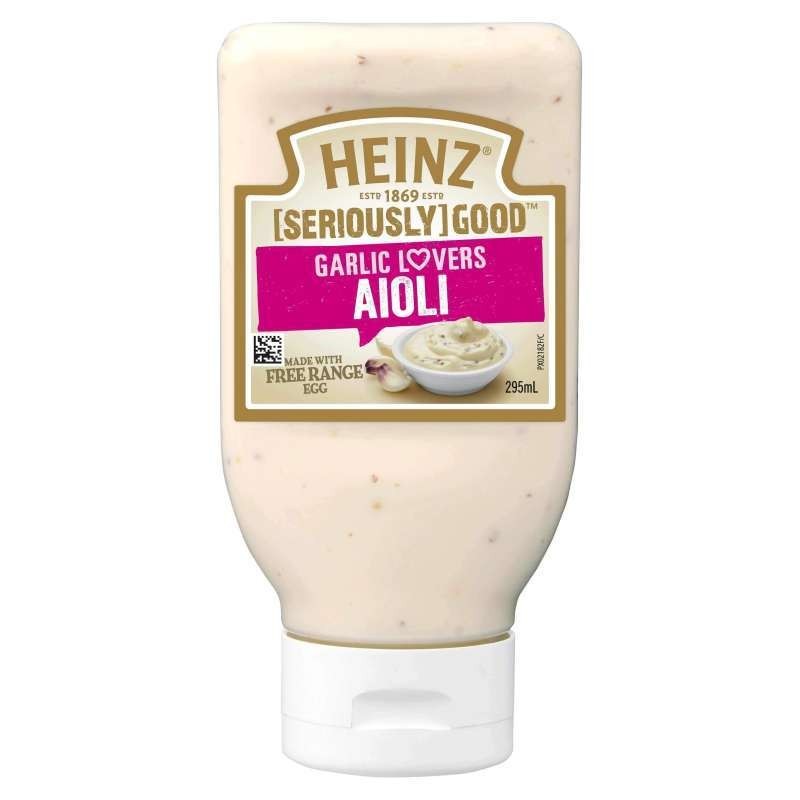 

HEINZ DRESSING GARLIC LOVERS AIOLI 295M
