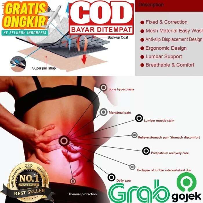 PROMO 256 magnet terapi pinggang sendi syaraf