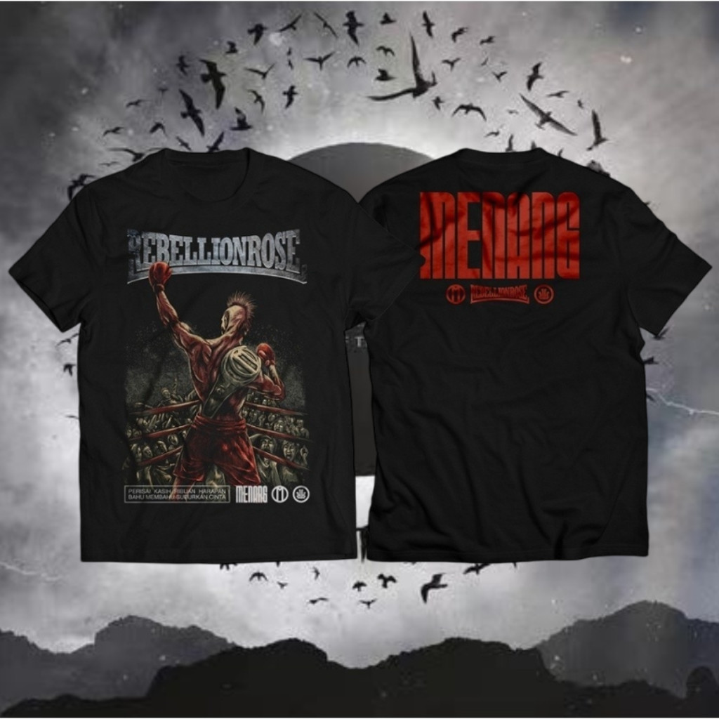 【COD】 READY STOCK - TS MENANG 2024 - Kaos Rebellion Rose Original