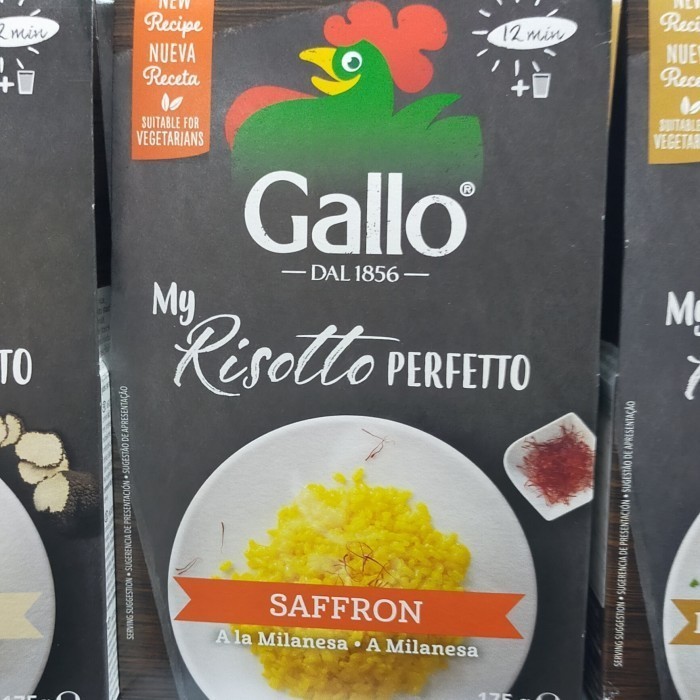

Gallo Risotto perfetto saffron 175gr beras rice