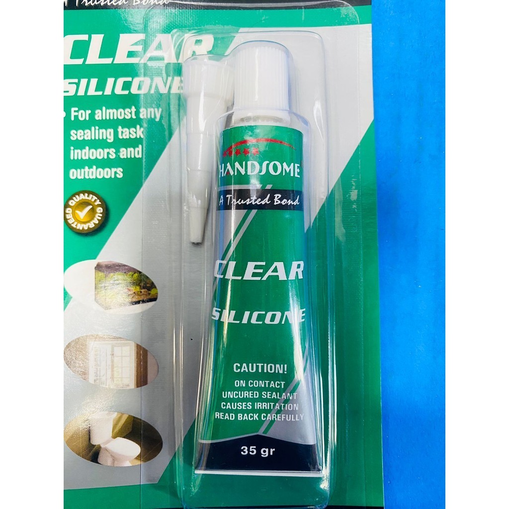 

Lem Kaca / Lem Silicon Sealant Tube / Lem Aquarium Kecil isi 35gr dr HANDSOME