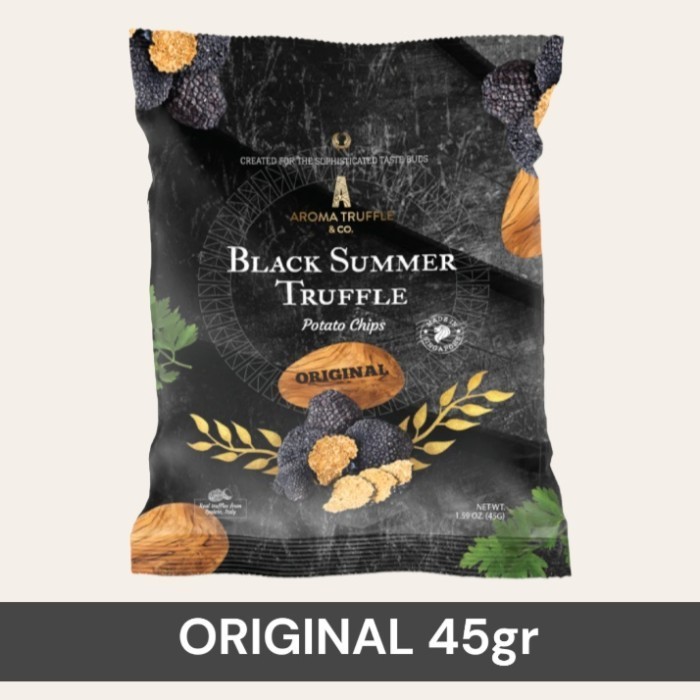 

[[ K23 - BEST SELLER ]] AROMA BLACK SUMMER TRUFFLE POTATO CHIPS | ORIGINAL - PARMESAN | 45 GRAM - ORIGINAL