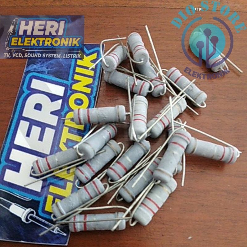 resistor 2watt 0,22ohm-820ohm
