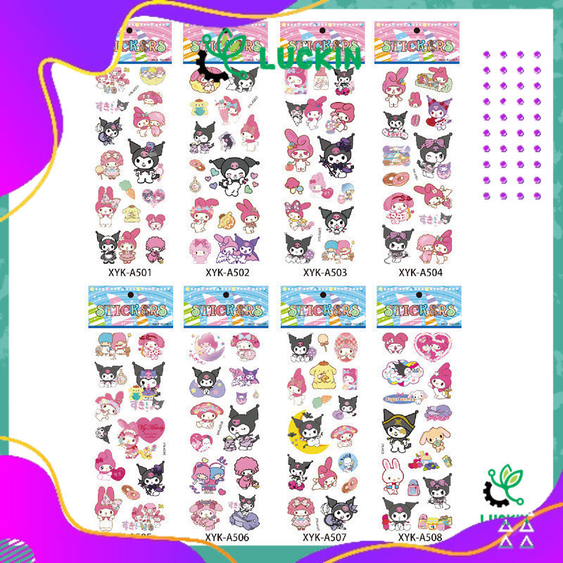 

Stiker Timbul Sanrio 3D Stiker Karakter Saneio Lucu Stiker Mainan Anak Tempel Perempuan Lucu