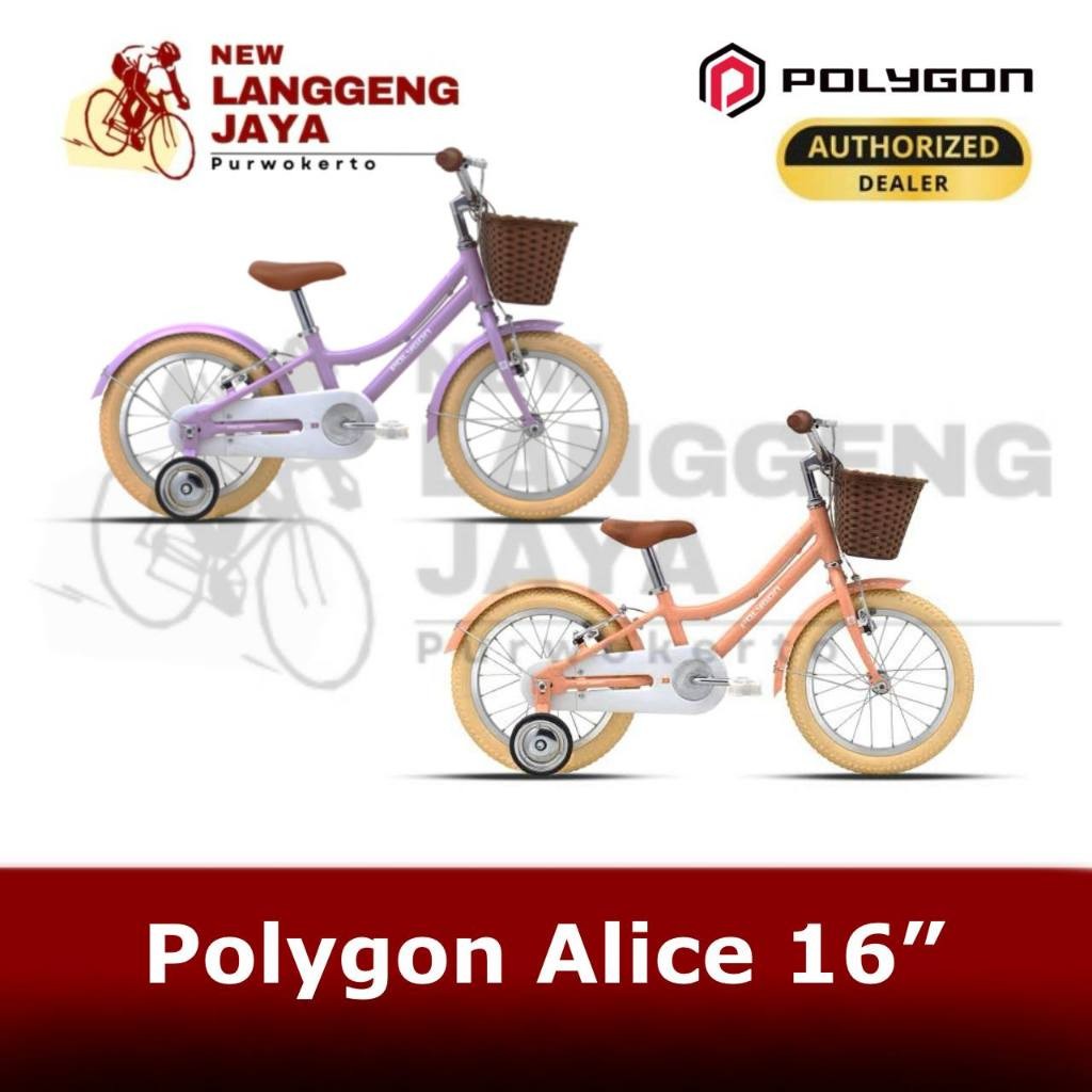 Polygon Sepeda Anak Roda Empat Perempuan Alice 16"