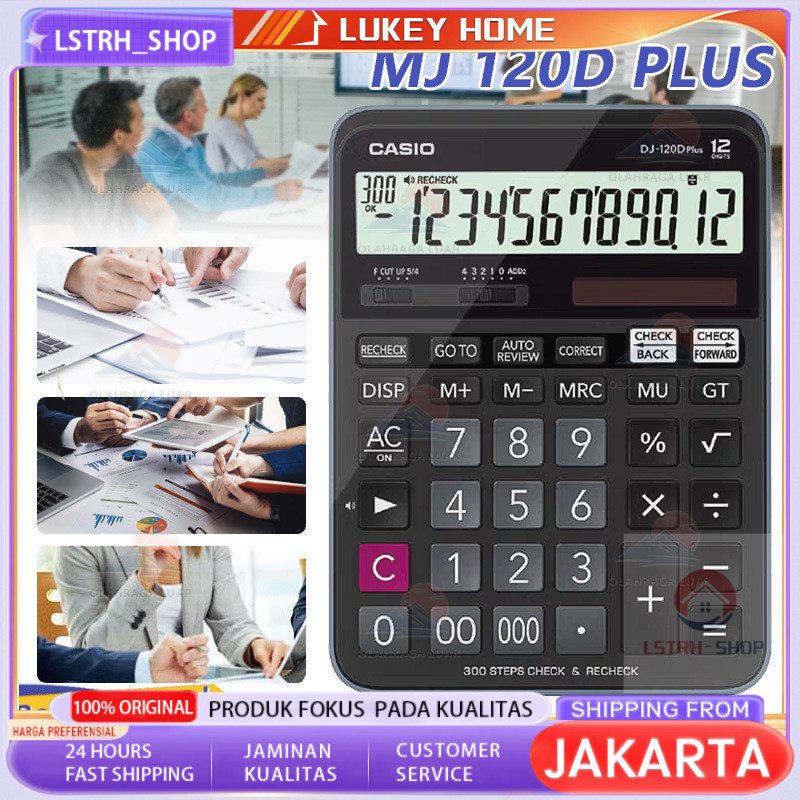 

Kalkulator Casio M J 120D PLUS CHECK CORRECT Kalkulator Meja Check Correct 100% asli