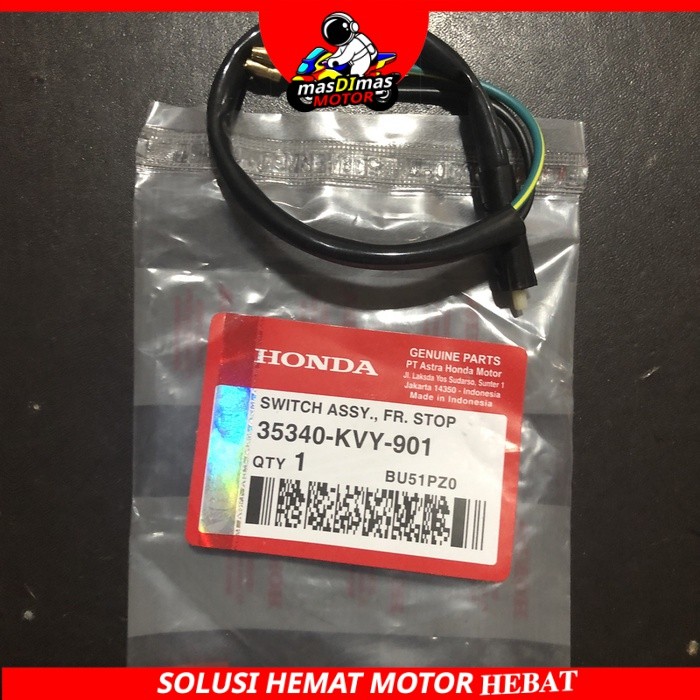 KVY SWITCH REM STOP KIRI BELAKANG KABEL MOTOR VARIO 110 CW CBS TECHNO BEAT KARBU SCOOPY SPACY OLD LA