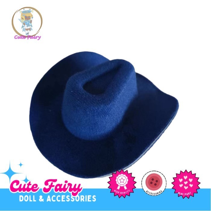 Topi Koboi Mini 3 x 2.5cm Aksesoris Action Figure Boneka Headpiece