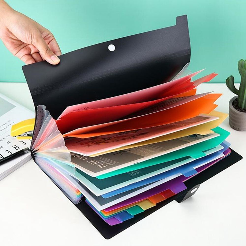 

A4 Organ Bag Storage Bag for A4 Paper with Snap Closure Document Bag Test Paper Holder File Folders Document Organizer