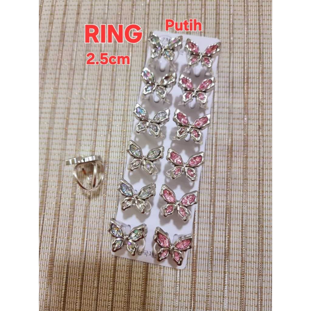 LUSINAN ring hijab dan bros dada kupu kupu ring kolong pin jilbab