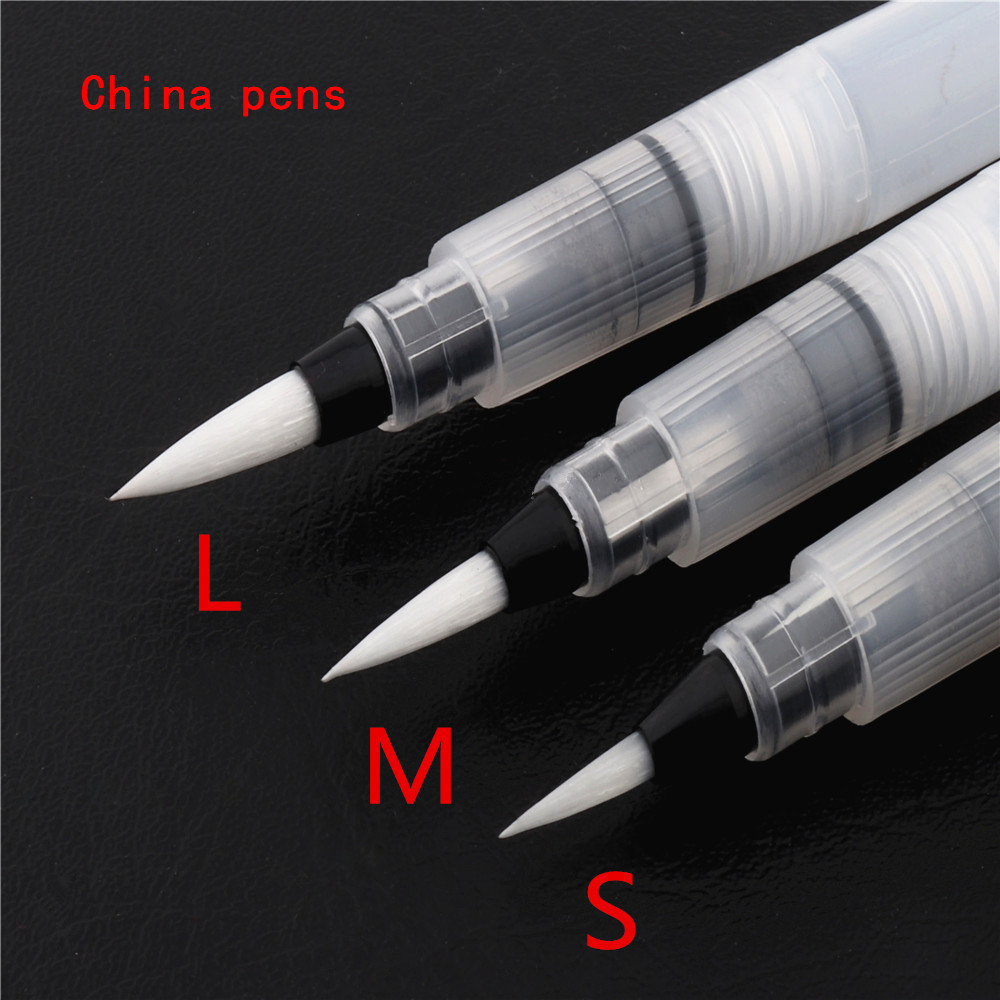 

High quality Calligraphy Painting Tool S/M/L Refillable Ink Pen Watercolor Brush pen Art Paint Brush painting Art Markers