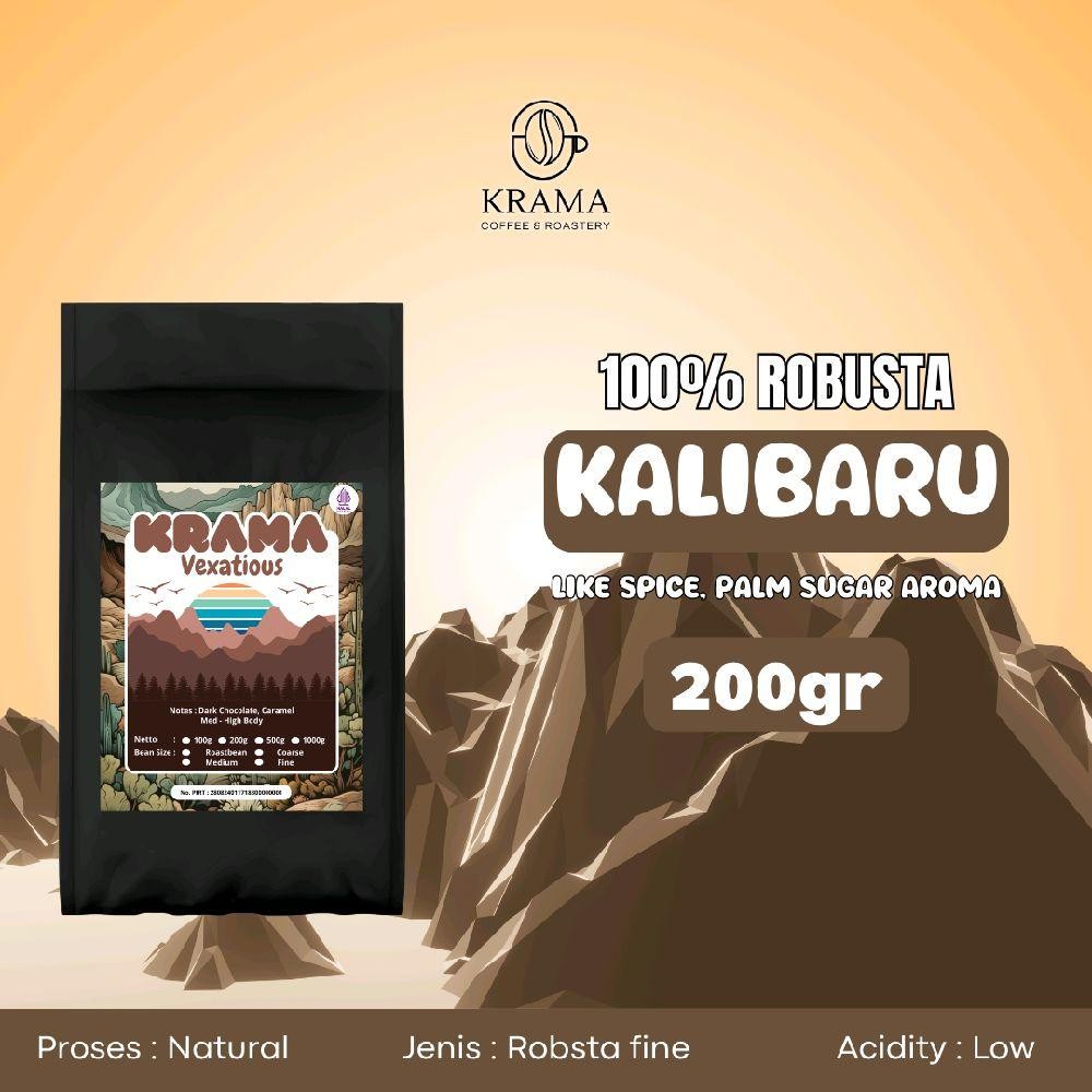 

Krama Coffee Kopi robusta vexatious 200gr