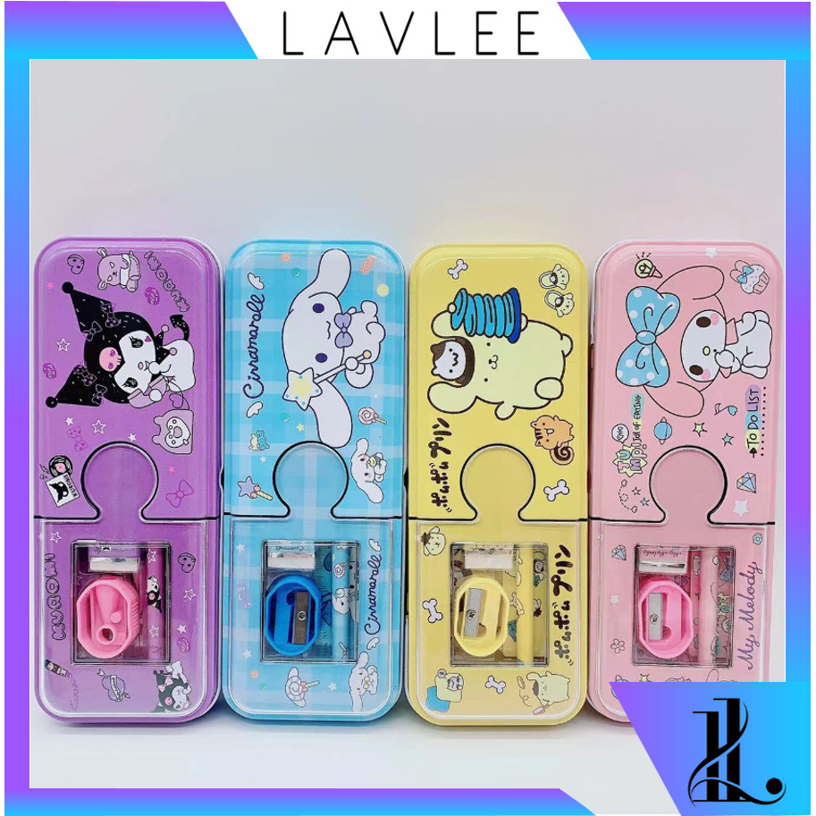 

Lavlee - S6003 Kotak Pensil Sanrio Bening 2 Tingkat / Kotak Pensil Sanrio / Kotak Pensil Lucu / Kotak Pensil Anak / Kotak Pensil