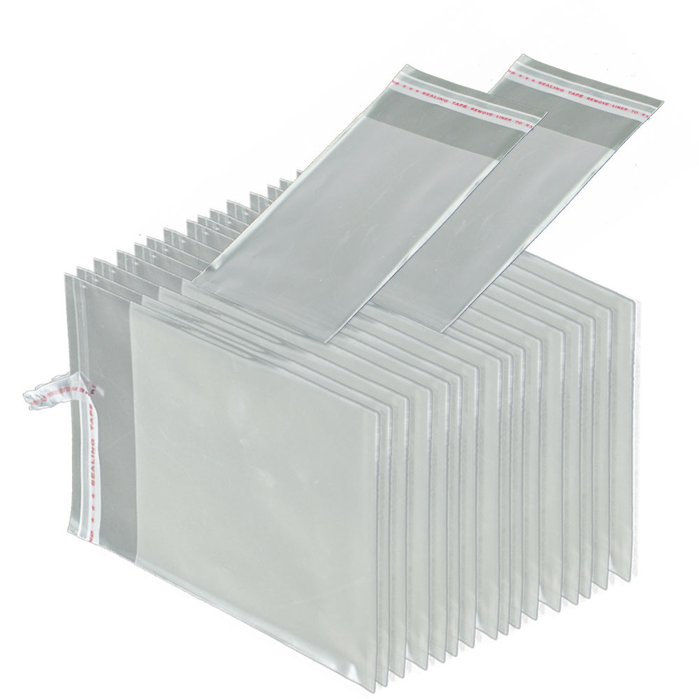 

100PCS 0.05mm/0.07mm OPP Transparent Self Adhesive Poly Bags Cellophane for Home Manufacturer Clothing Socks Food Packaging Bag