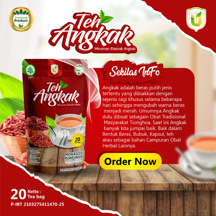 

Teh Celup Herbal Angkak Tea Premium Tradisional Organik