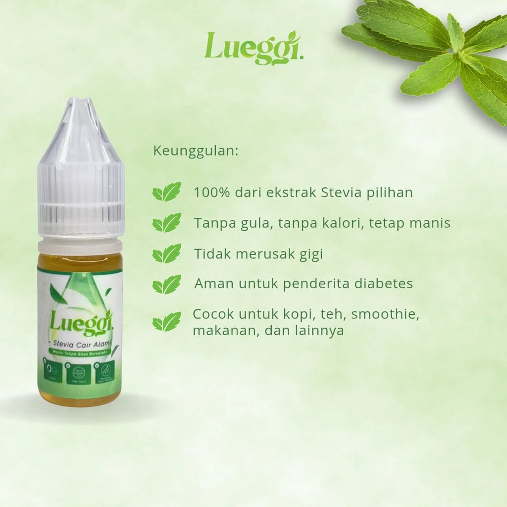 

LUEGGI STEVIA NATURAL SWEETENER 10 ML