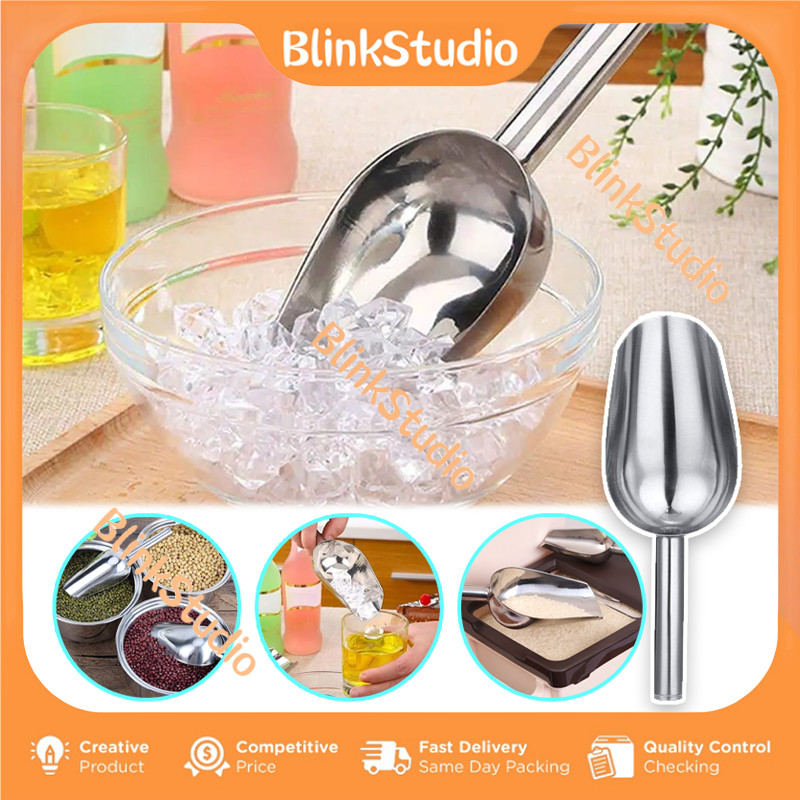 Sendok Skop Es Batu Stainless / Sekop Es / Skop Es Batu