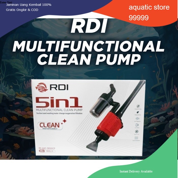 Cleaner Pump Otomatis RED DRAGON INDONESIA RDI MULTI FUNCTIONAL AUTOMATIC CLEANER PUMP AQUARIUM RDI 