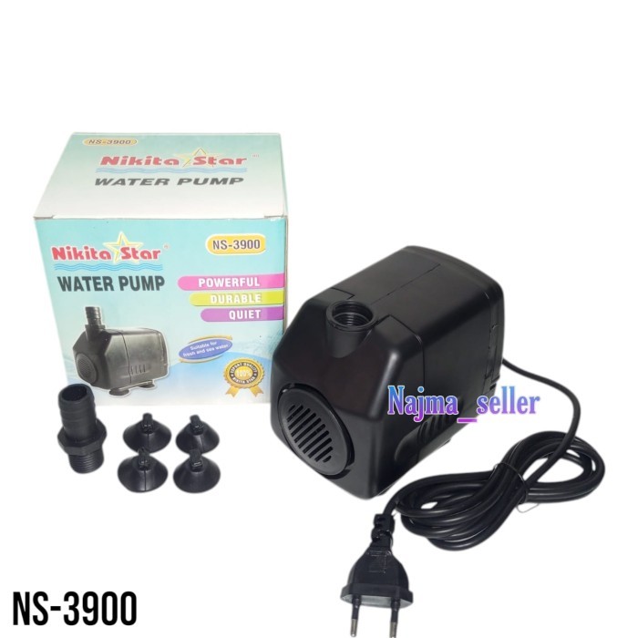 Mesin Pompa Filter Kolam ikan. seri 3900. Bisa untuk Filterisasi dan Air Mancur. F.max 3000L/H. H.ma