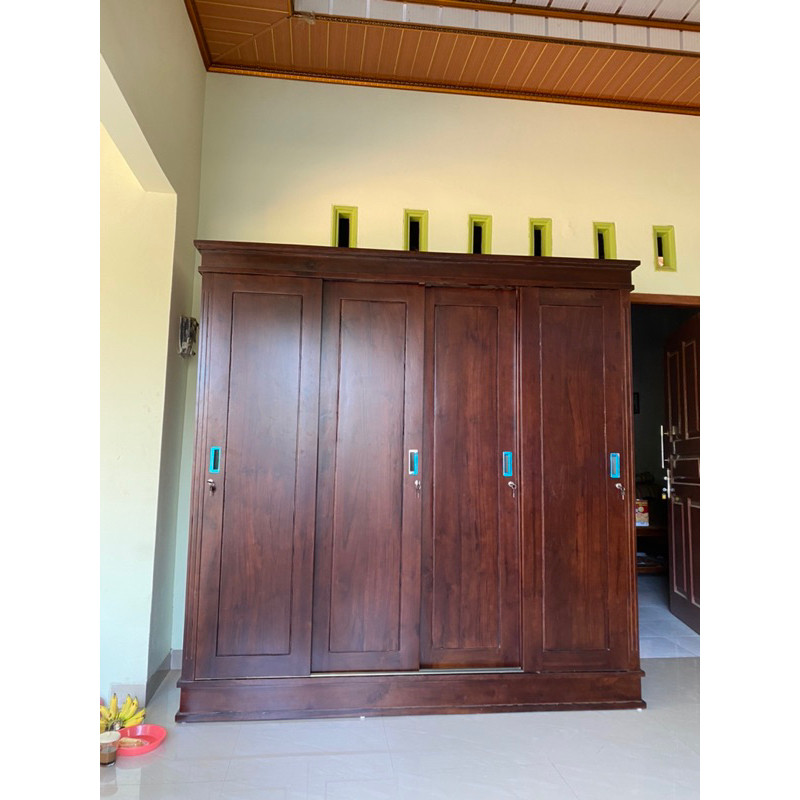 Lemari Pakaian Kayu Jati Lemari Pakaian 4 Pintu Lemari Pakaian Jati