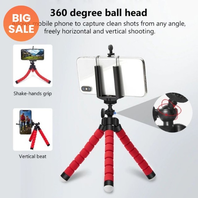 TRIPOD TONGSIS STAND MINI SPIDER GORILLA GURITA HP KAMERA FLEXIBEL ELASTIS FREE HOLDER U UNIVERSAL O