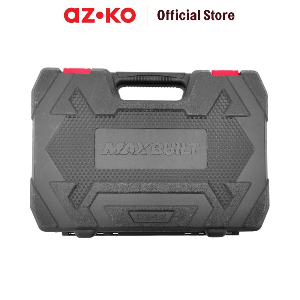 AZKO Maxbuilt Set 123 Pcs Perkakas Rumah Tangga - Merah set tool kit multipurpose hand tool perkakas