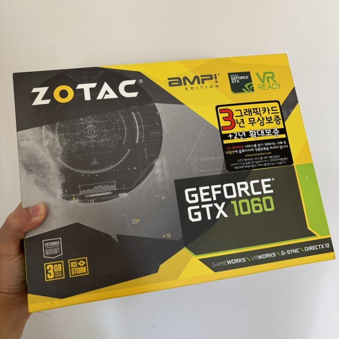 Zotac GTX 1060 3gb AMP Edition Dual Fan Adem VGA Card 2nd Preloved Mint Condition Like New