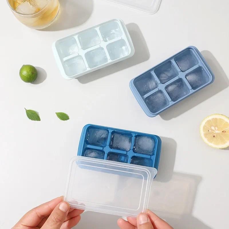 Ice cube ice mold household silicone ice tray refrigerator ice box small ice cube box reusable silic