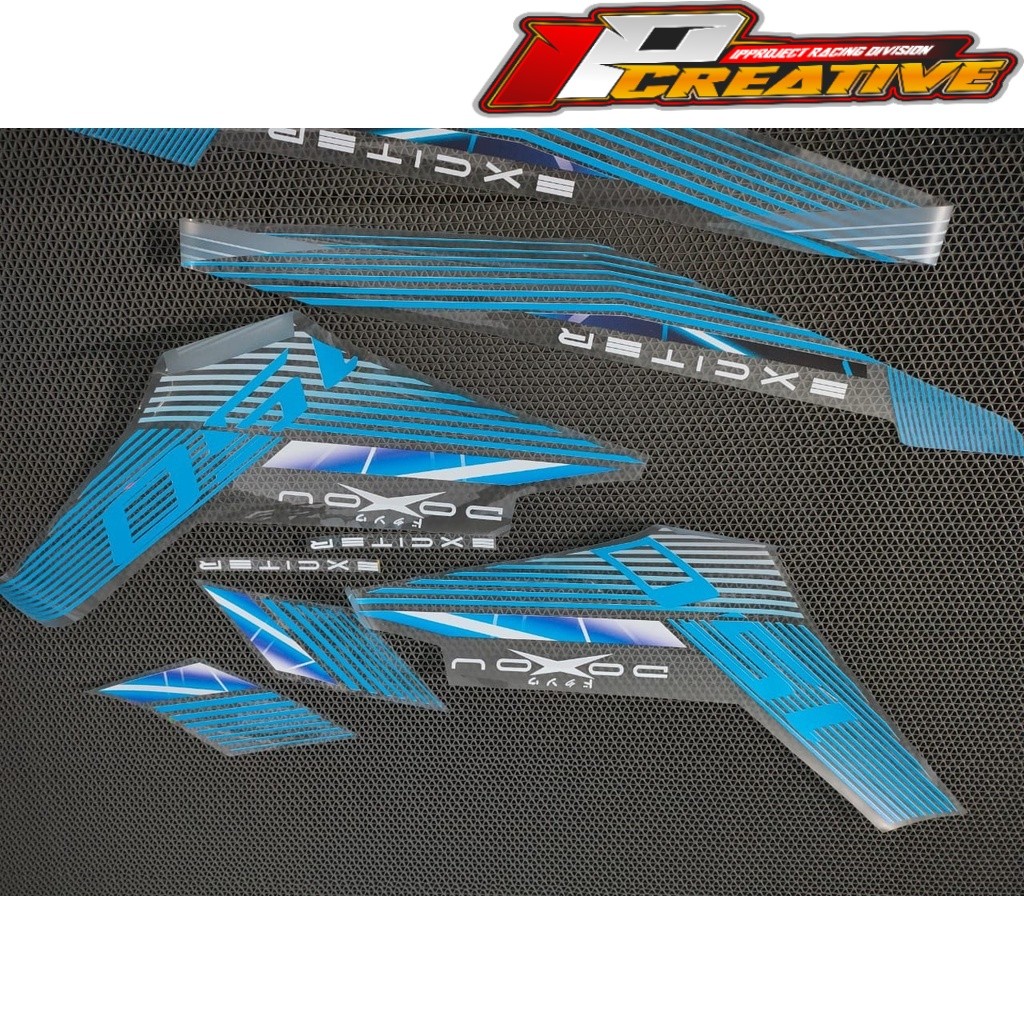 STRIPING STICKER CUSTOM MX KING 150 EXCITER Y15ZR SNIPER DOXOU TRANSPARAN